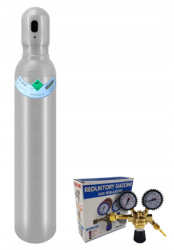 Gasflasche CO2 (Kohlendioxid) 8L 5kg 150bar Voll + Gas Regler