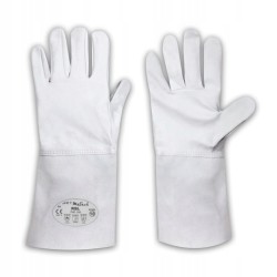 RSL Schweißerhandschuhe aus weichem Ziegennarbenleder in Naturfarbe