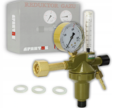 SPARTUS Ar CO2 1/4 "RH-Reduzierer mit Rotameter
