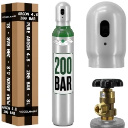 Gasflasche ARGON 4.8 8l 200bar Voll Vogelmann